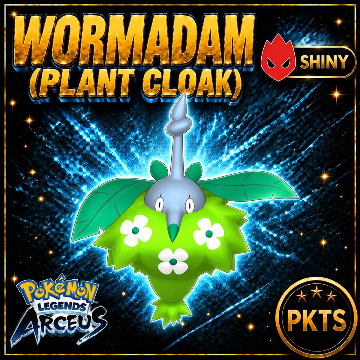 Shiny Alpha Wormadam (Plant Cloak) Pokémon Legends Arceus - PKTS