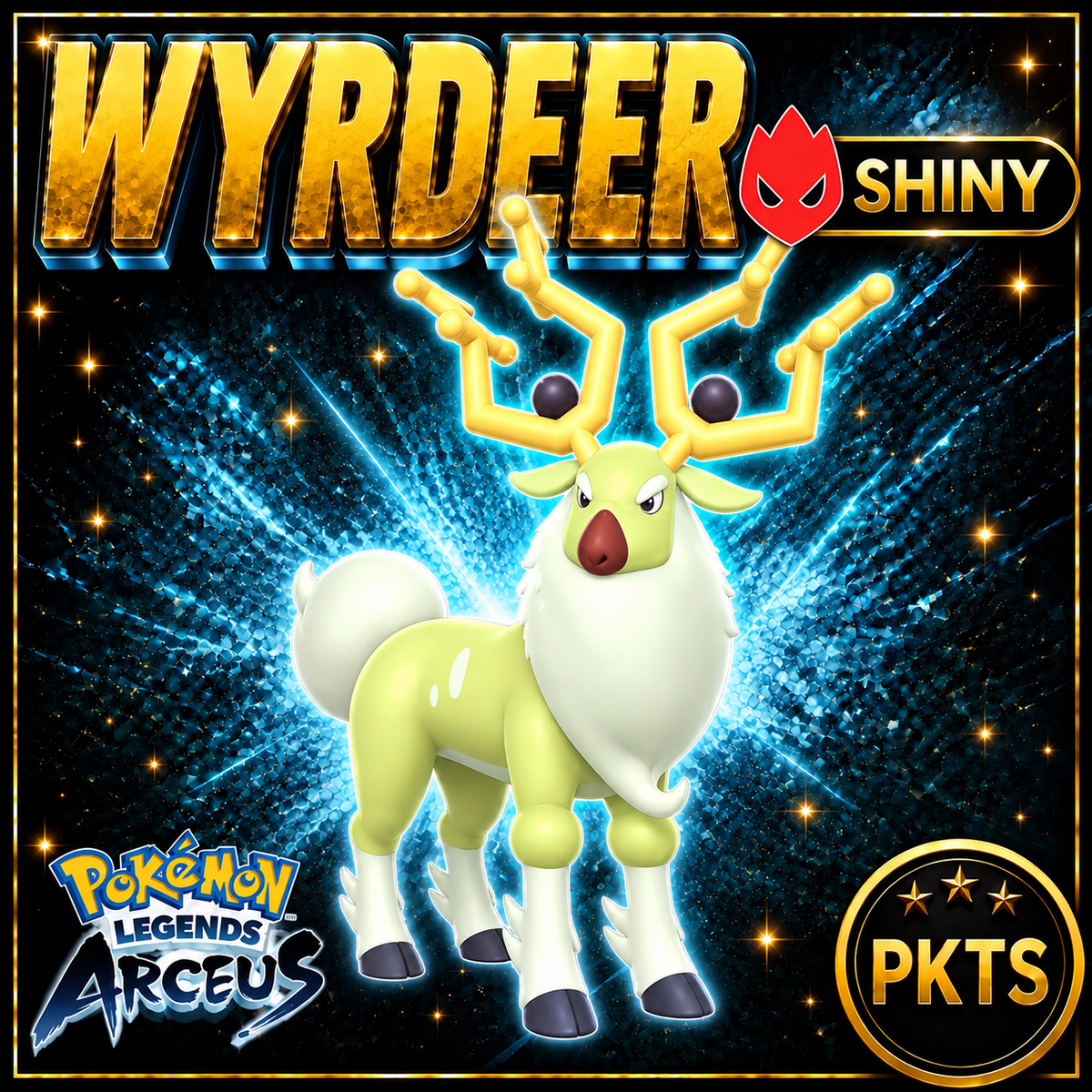 Shiny Alpha Wyrdeer Pokémon Legends Arceus - PKTS