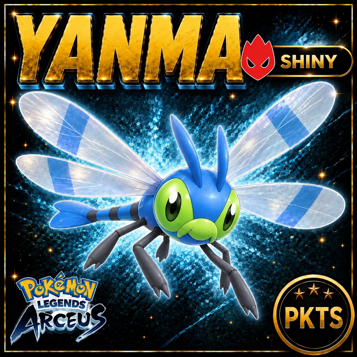 Shiny Alpha Yanma Pokémon Legends Arceus - PKTS