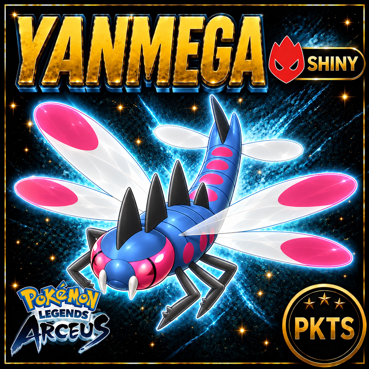 Shiny Alpha Yanmega Pokémon Legends Arceus - PKTS