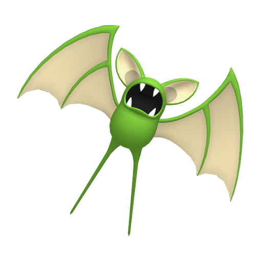 Shiny Zubat — neutral Pokémon artwork | PKTS
