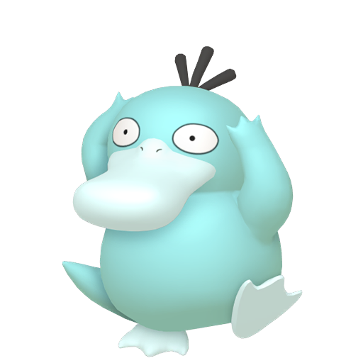 Shiny Psyduck — neutral Pokémon artwork | PKTS