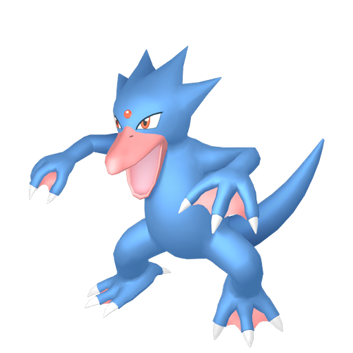 Shiny Golduck — neutral Pokémon artwork | PKTS