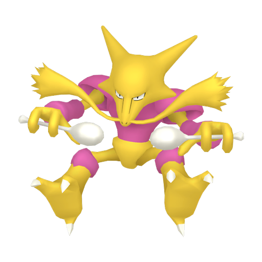 Shiny Alakazam — neutral Pokémon artwork | PKTS