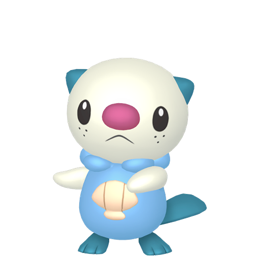 Shiny Oshawott — neutral Pokémon artwork | PKTS