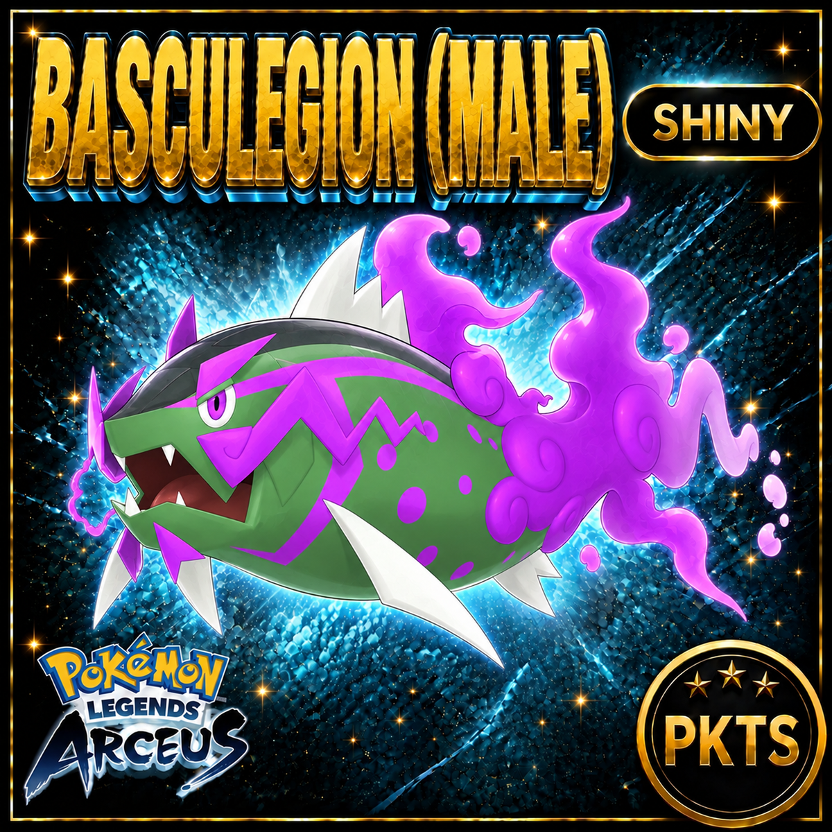 Shiny Basculegion (Male) Pokémon Legends Arceus - PKTS
