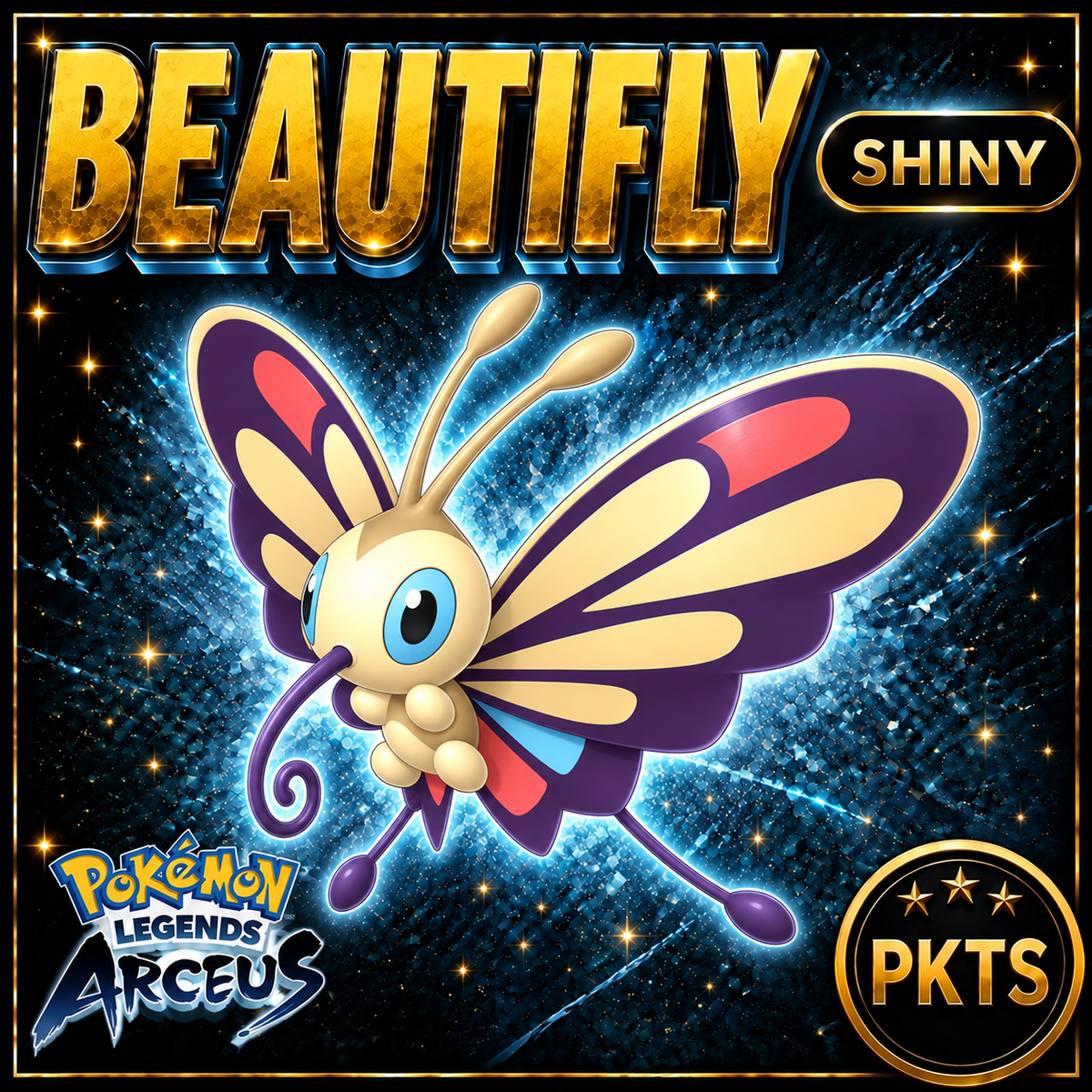 Shiny Alpha Beautifly Pokémon Legends Arceus - PKTS