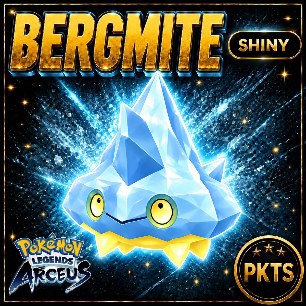 Shiny Alpha Bergmite Pokémon Legends Arceus - PKTS