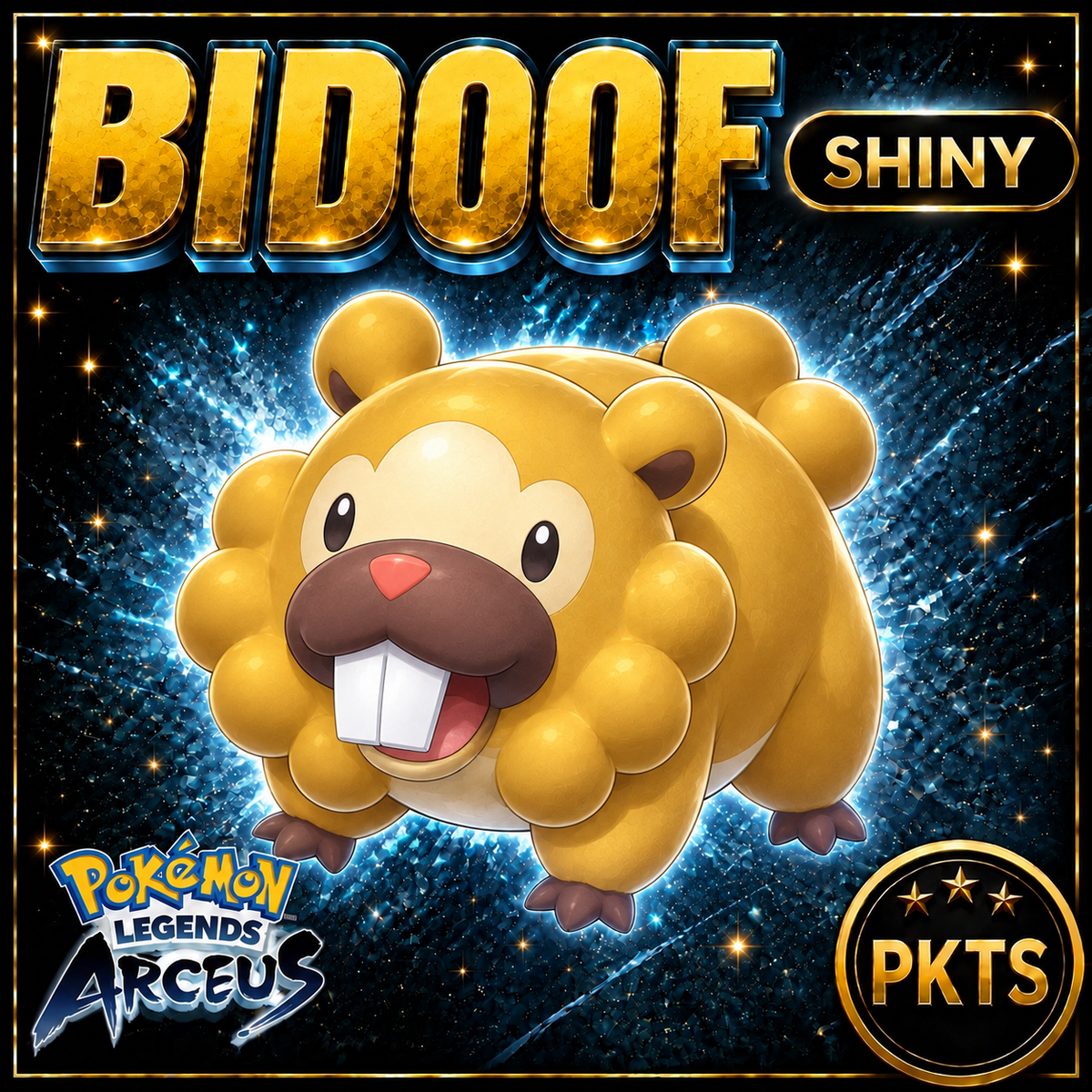Shiny Bidoof Pokémon Legends Arceus - PKTS