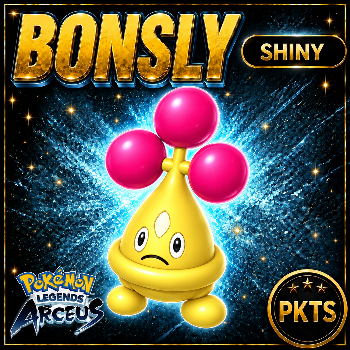 Shiny Bonsly Pokémon Legends Arceus - PKTS