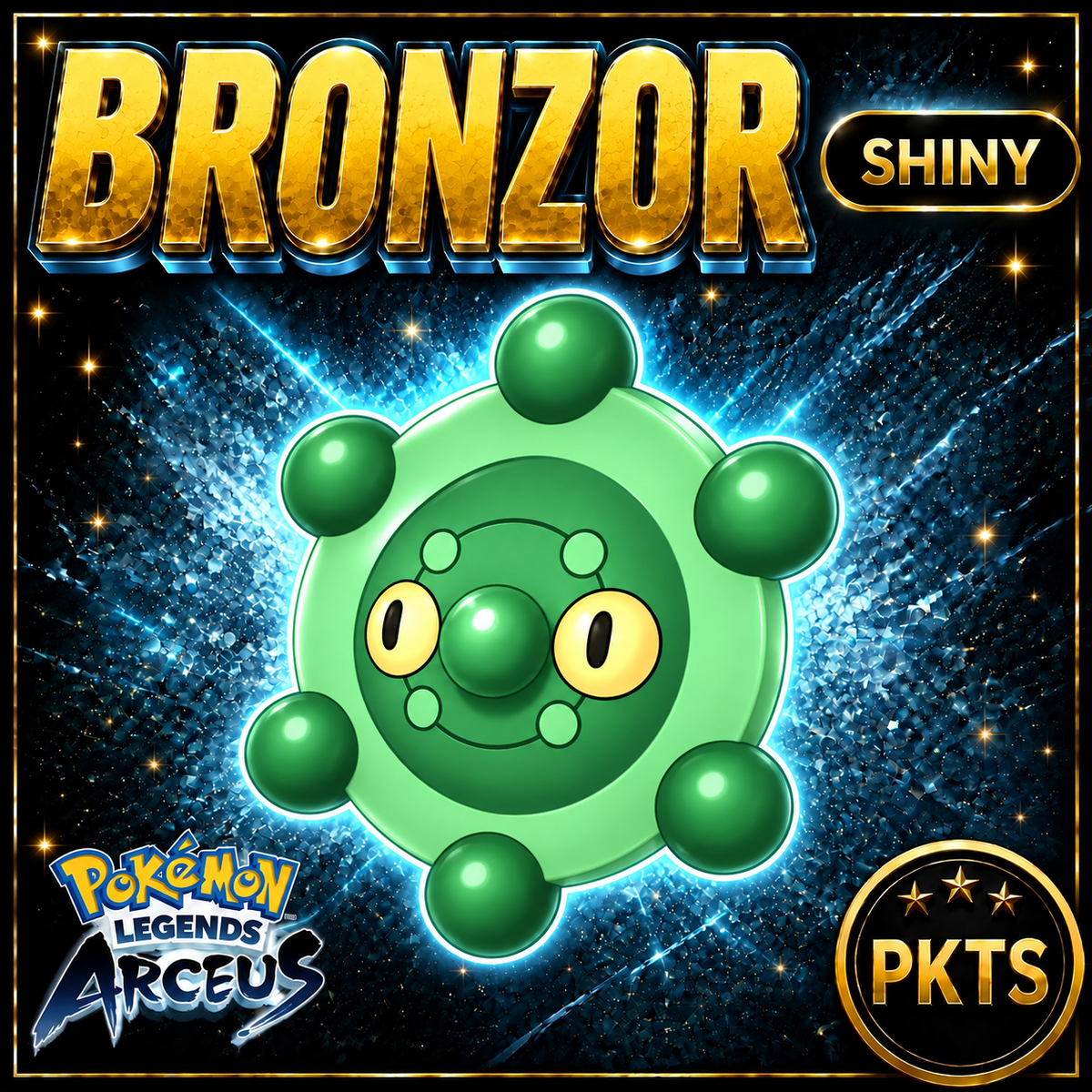 Shiny Bronzor Pokémon Legends Arceus - PKTS