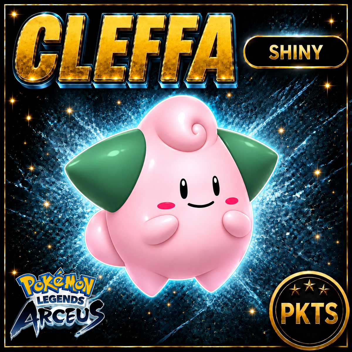 Shiny Alpha Cleffa Pokémon Legends Arceus - PKTS
