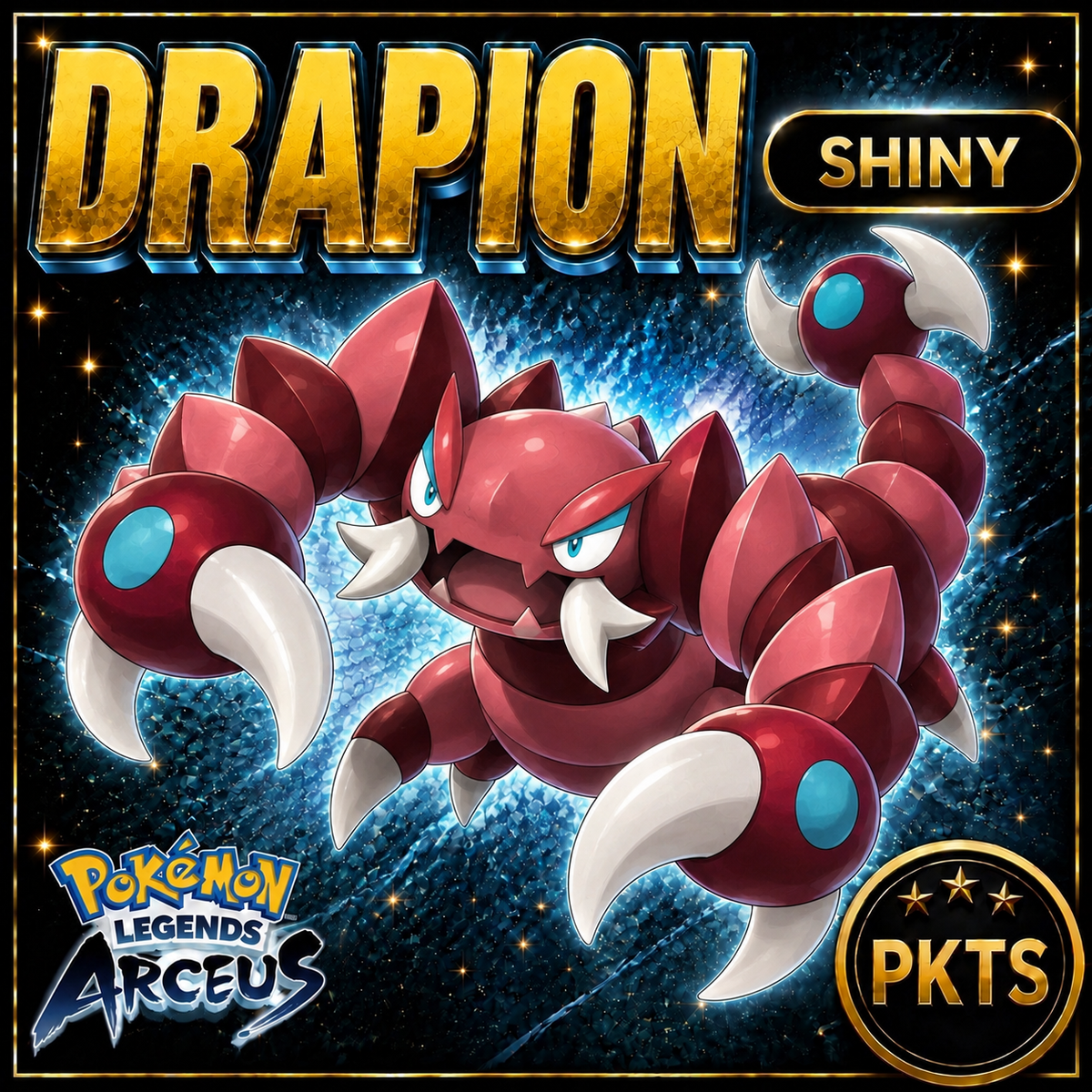 Shiny Alpha Drapion Pokémon Legends Arceus - PKTS