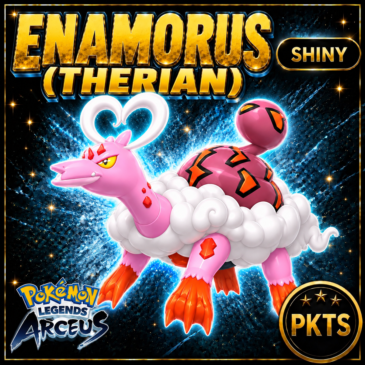 Shiny Enamorus (Therian) Pokémon Legends Arceus - PKTS