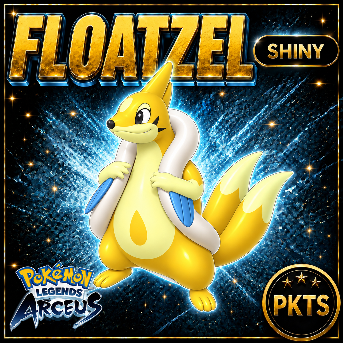 Shiny Floatzel Pokémon Legends Arceus - PKTS