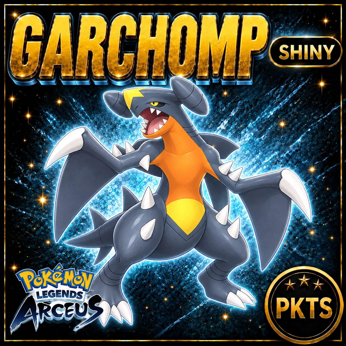 Shiny Garchomp Pokémon Legends Arceus - PKTS