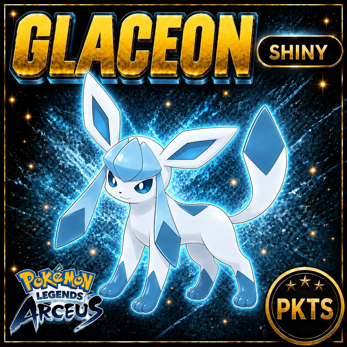 Shiny Alpha Glaceon Pokémon Legends Arceus - PKTS