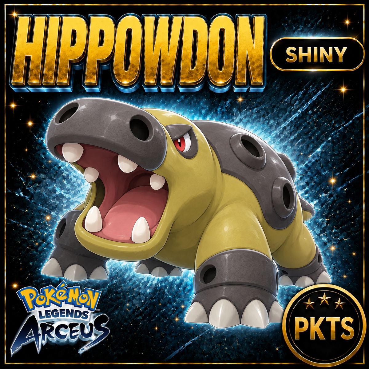 Shiny Hippowdon Pokémon Legends Arceus - PKTS