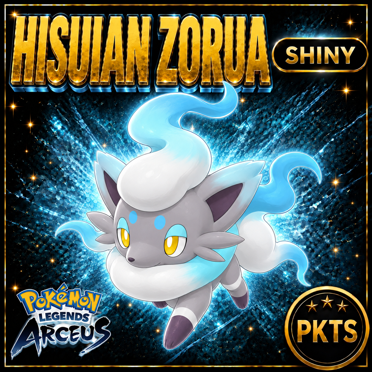 Shiny Hisuian Zorua Pokémon Legends Arceus - PKTS