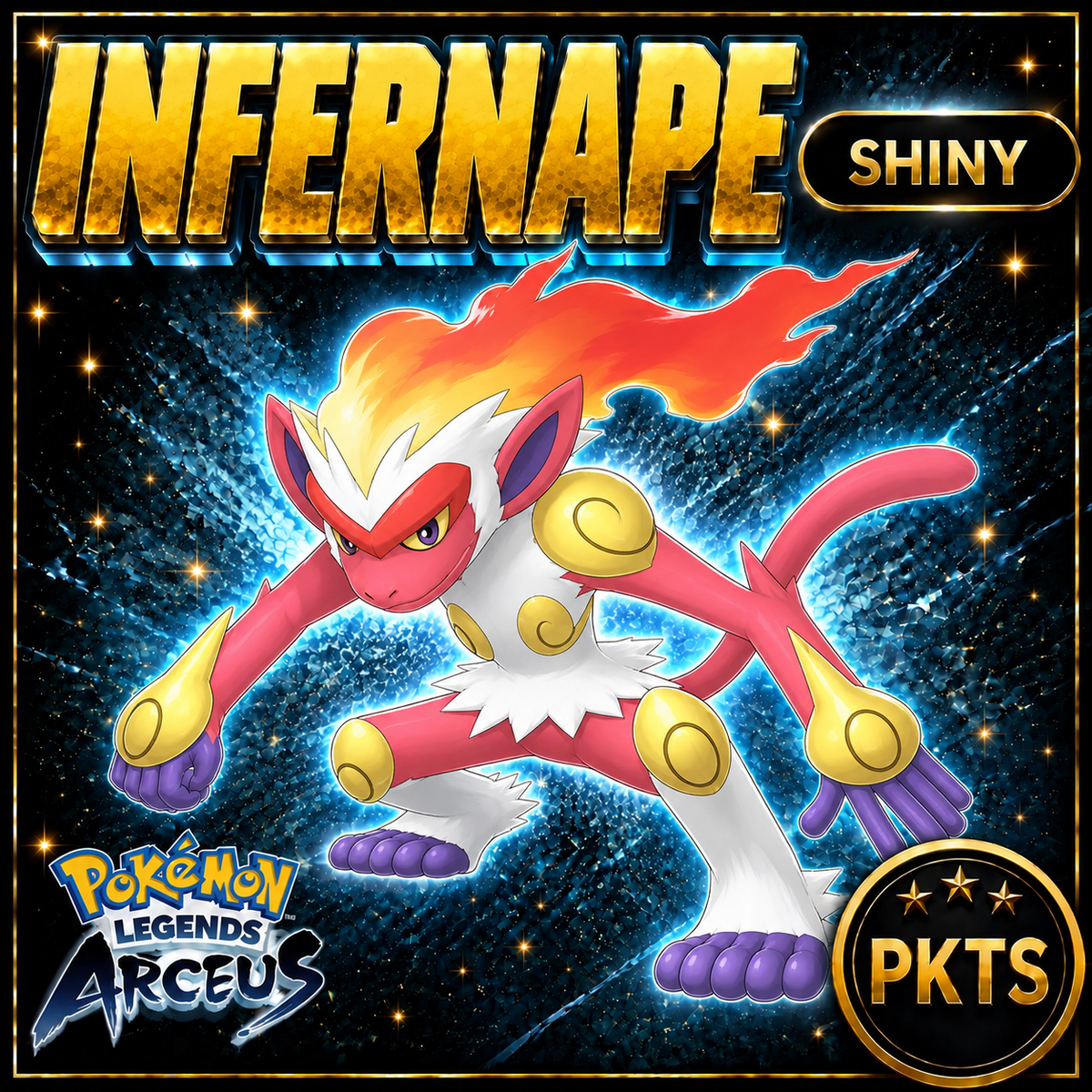 Shiny Infernape Pokémon Legends Arceus - PKTS