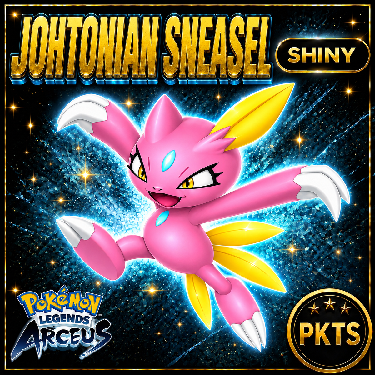 Shiny Alpha Johtonian Sneasel Pokémon Legends Arceus - PKTS