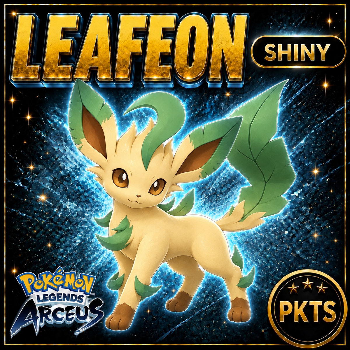 Shiny Leafeon Pokémon Legends Arceus - PKTS