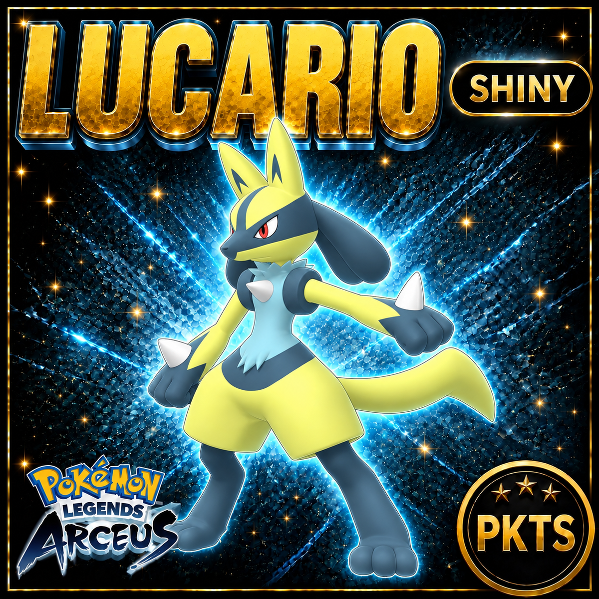 Shiny Alpha Lucario Pokémon Legends Arceus - PKTS