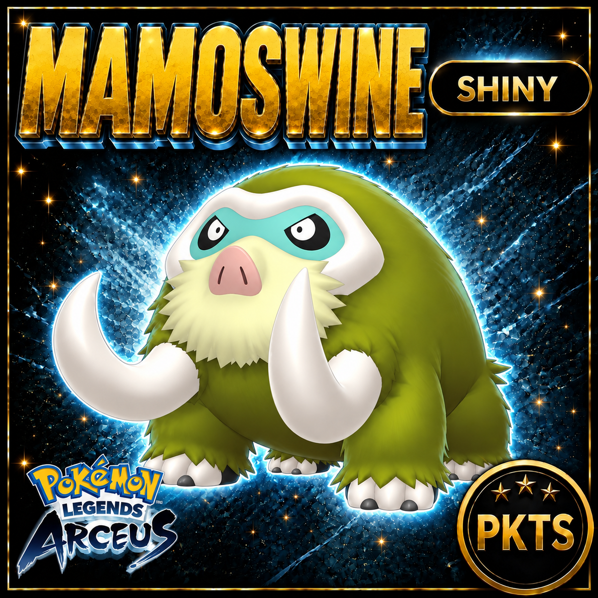 Shiny Alpha Mamoswine Pokémon Legends Arceus - PKTS