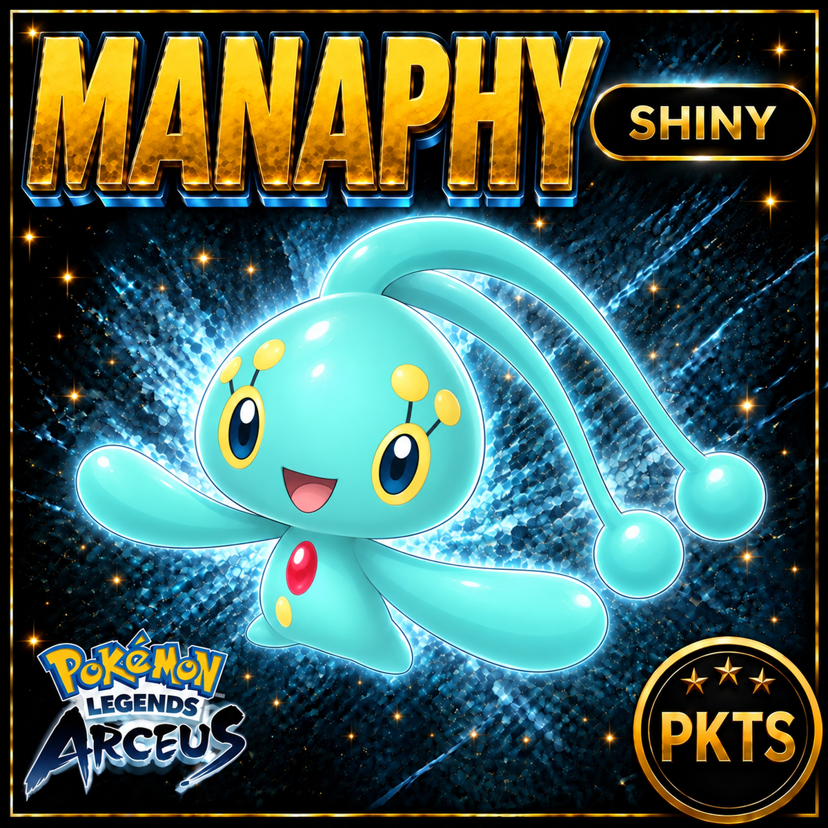 Shiny Manaphy Pokémon Legends Arceus - PKTS