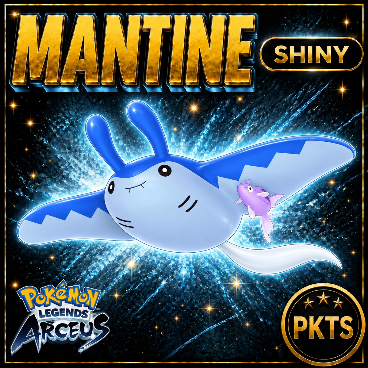 Shiny Alpha Mantine Pokémon Legends Arceus - PKTS