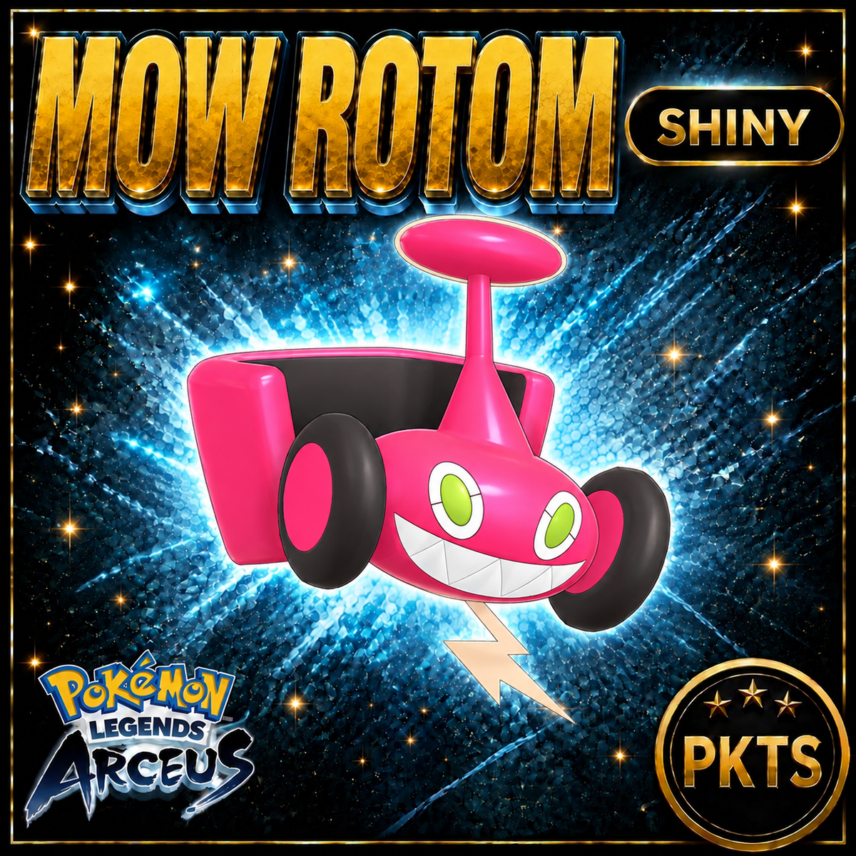 Shiny Alpha Mow Rotom Pokémon Legends Arceus - PKTS