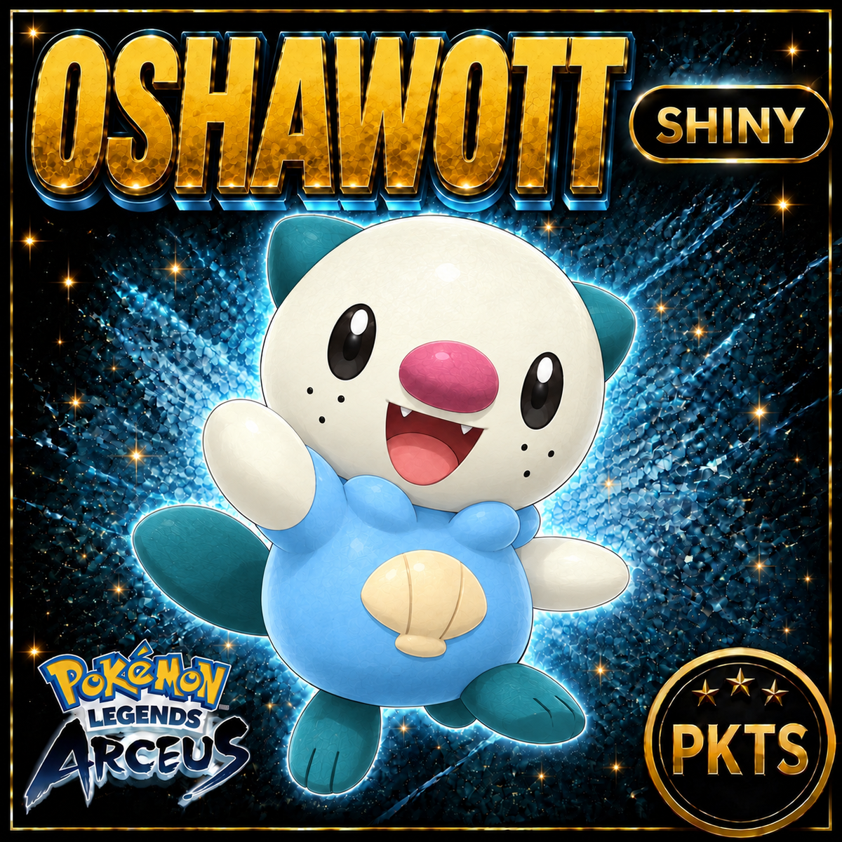 Shiny Alpha Oshawott Pokémon Legends Arceus - PKTS