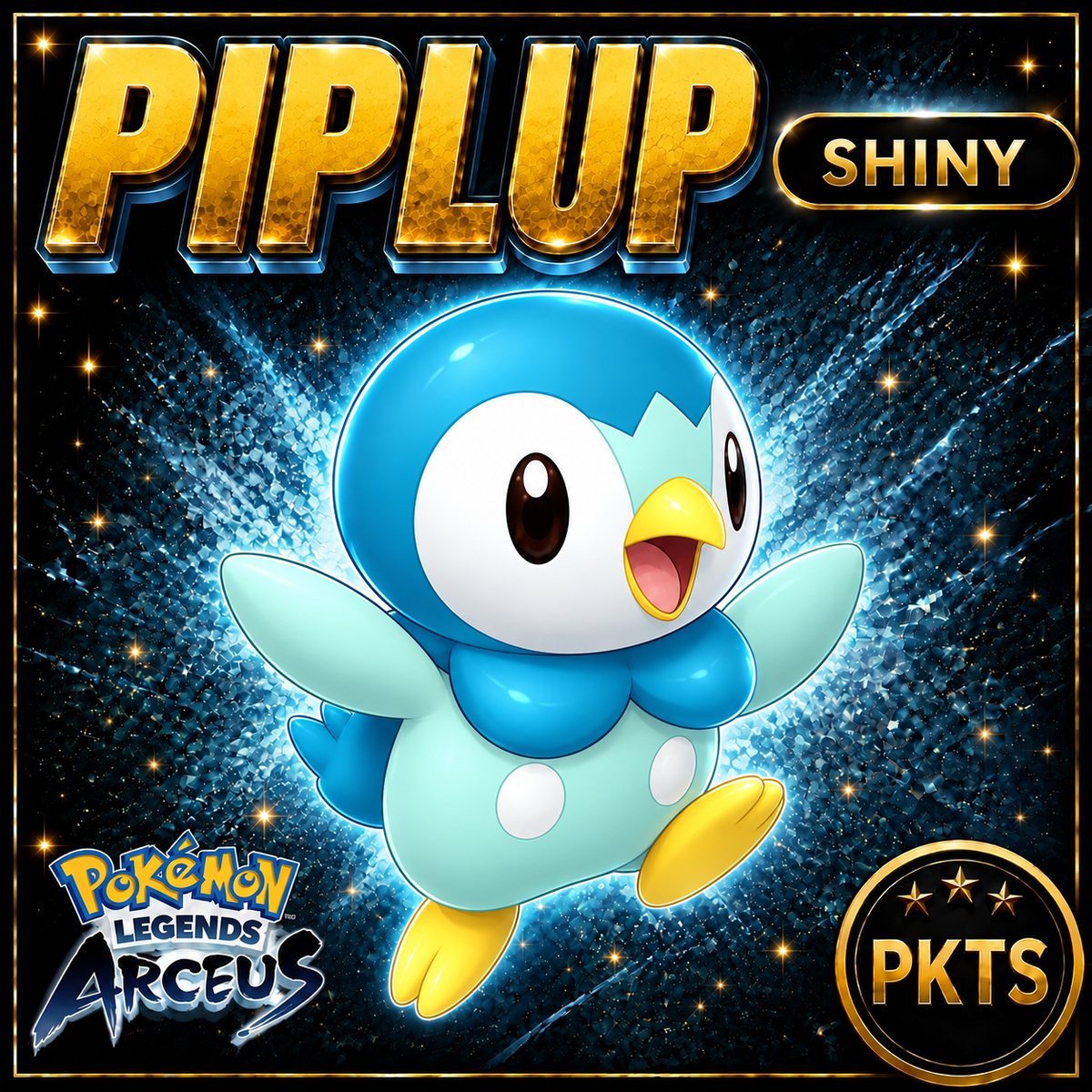 Shiny Alpha Piplup Pokémon Legends Arceus - PKTS