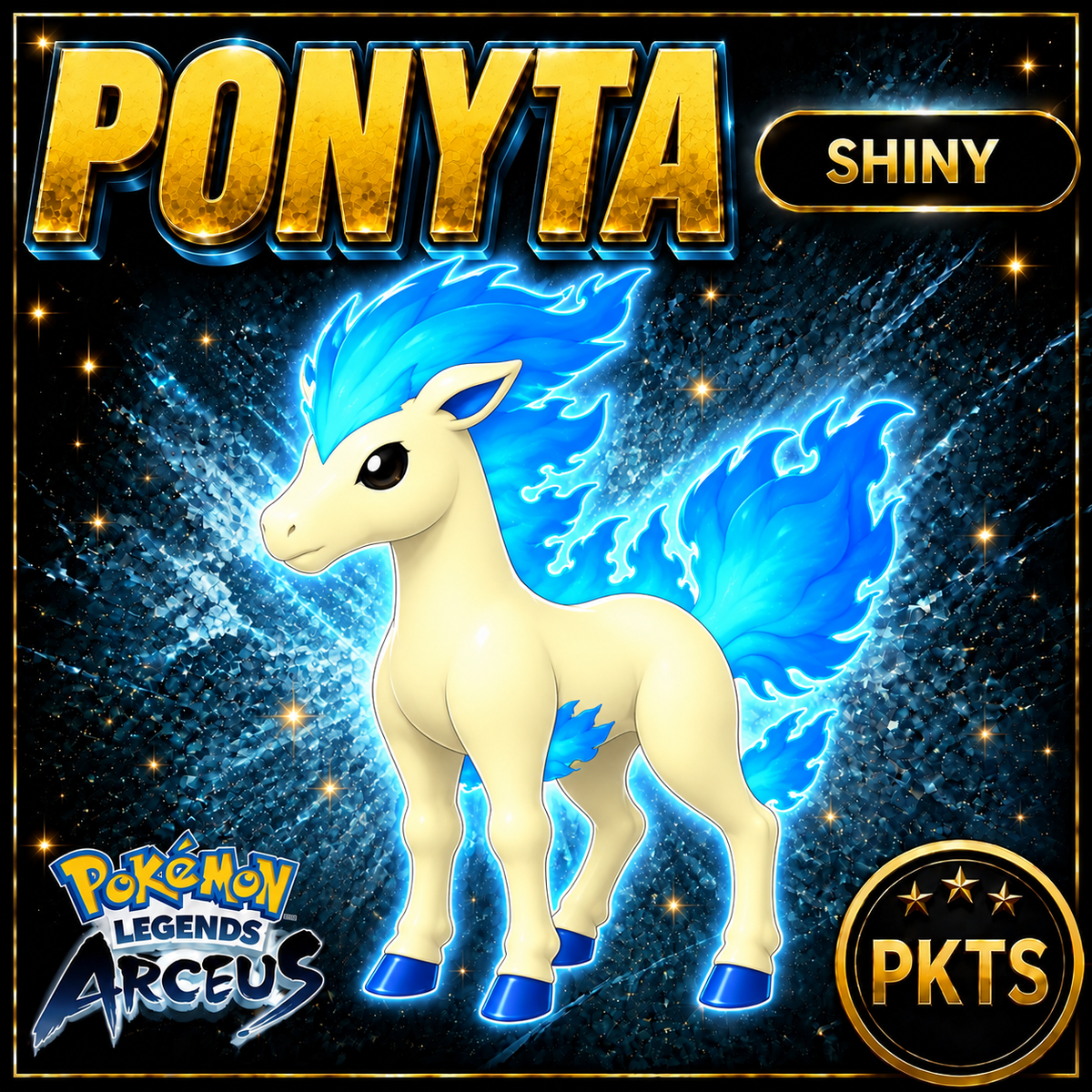 Shiny Alpha Ponyta Pokémon Legends Arceus - PKTS