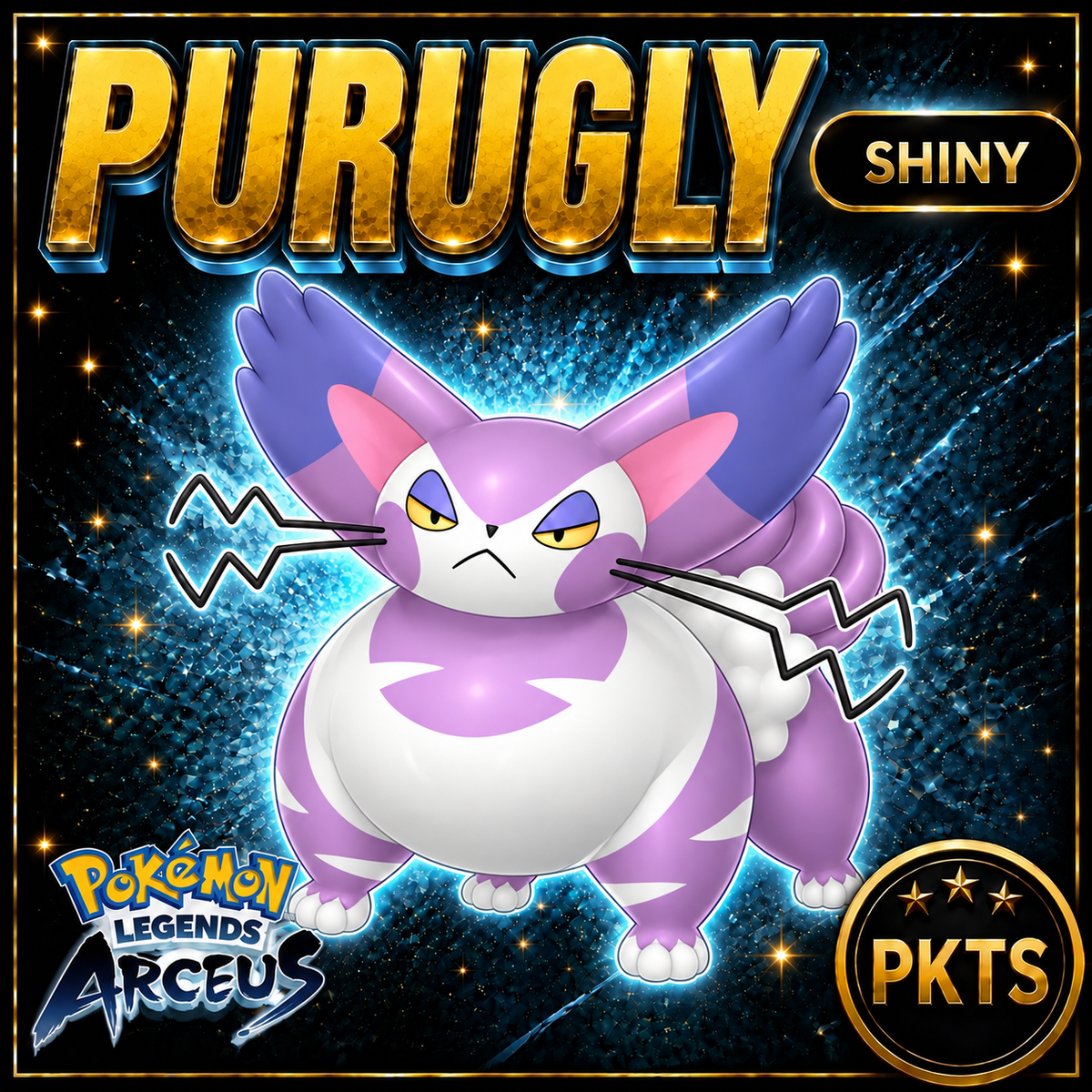 Shiny Purugly Pokémon Legends Arceus - PKTS