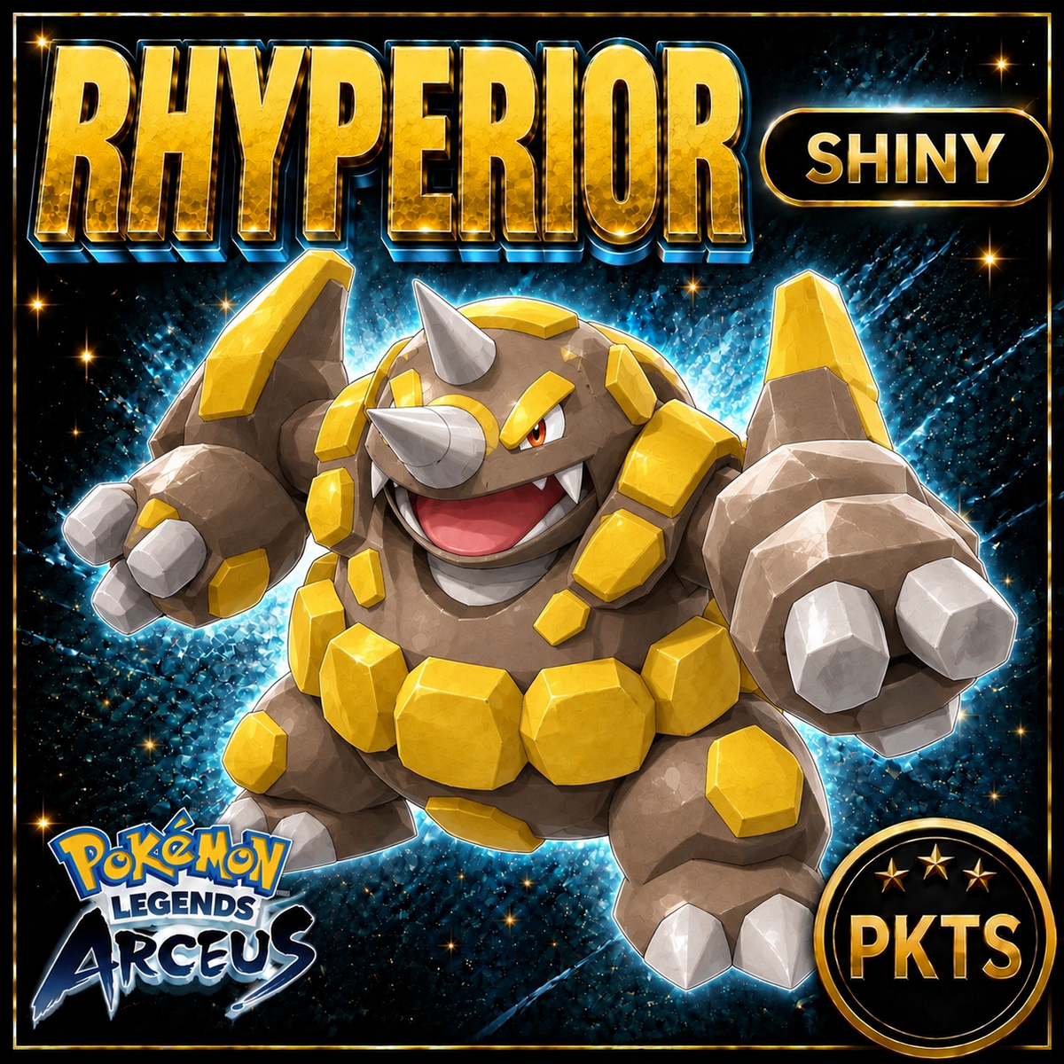 Shiny Rhyperior Pokémon Legends Arceus - PKTS