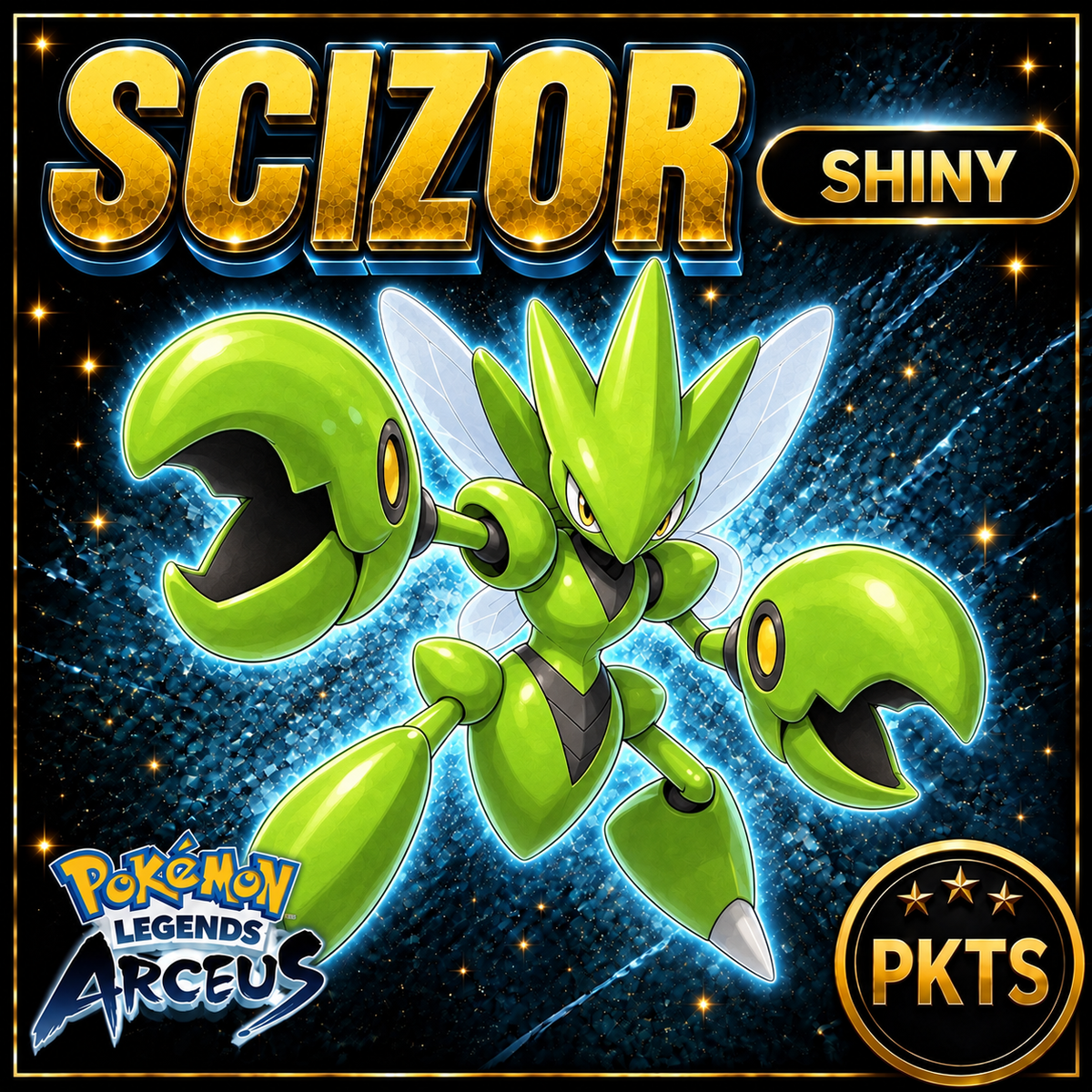 Shiny Scizor Pokémon Legends Arceus - PKTS