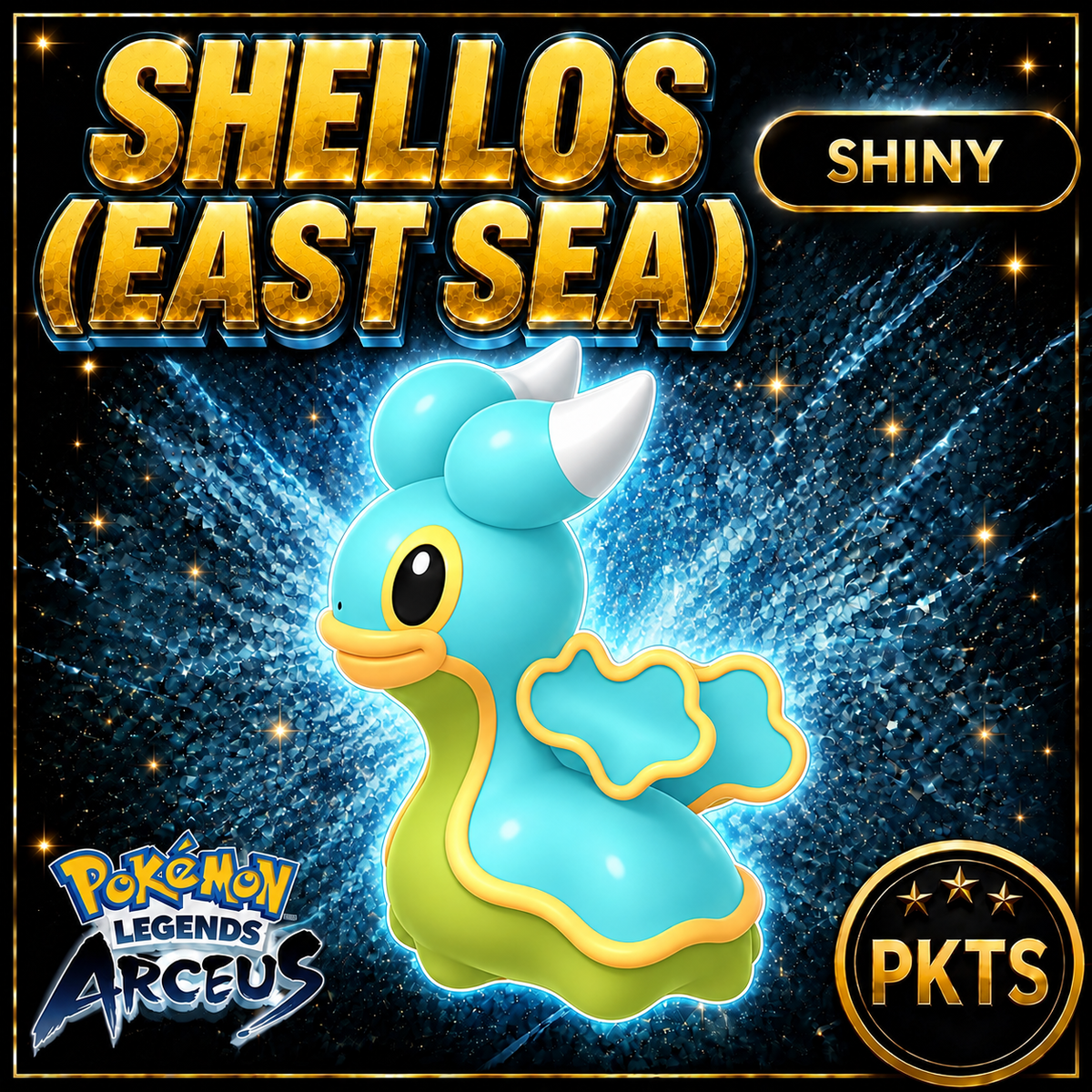 Shiny Alpha Shellos (East Sea) Pokémon Legends Arceus - PKTS