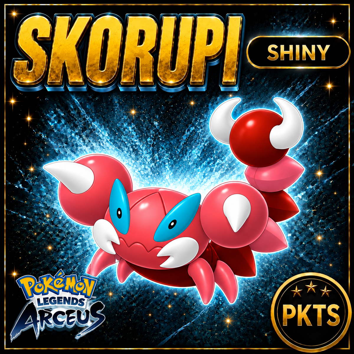 Shiny Alpha Skorupi Pokémon Legends Arceus - PKTS