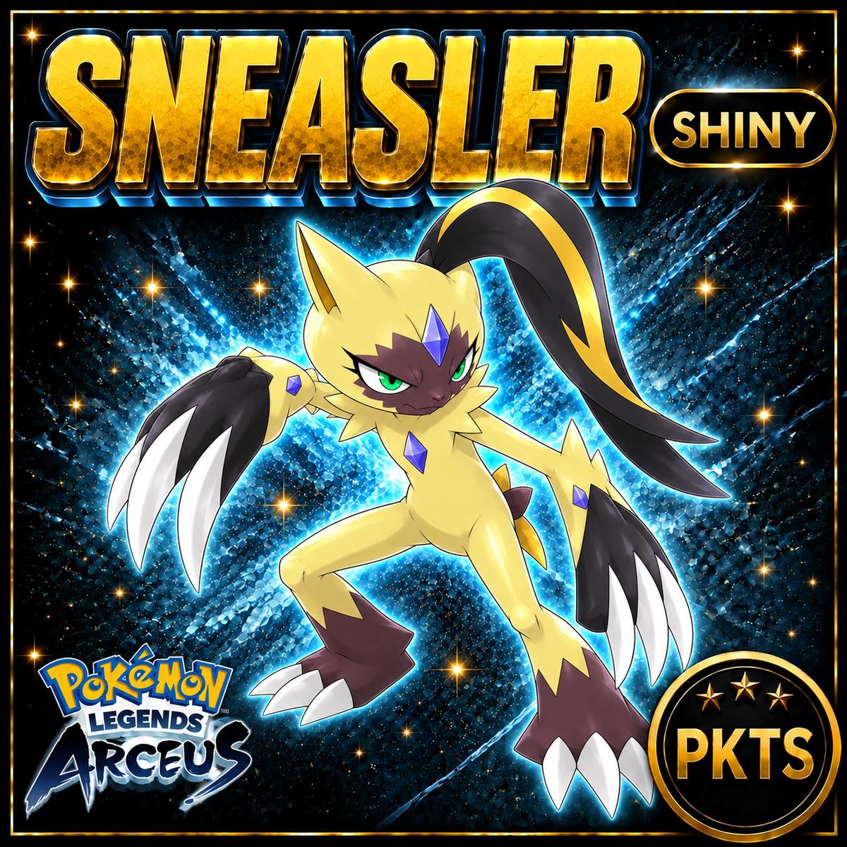 Shiny Alpha Sneasler Pokémon Legends Arceus - PKTS