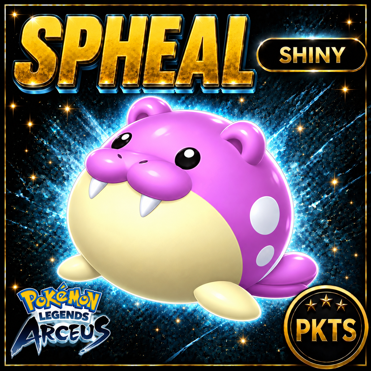Shiny Alpha Spheal Pokémon Legends Arceus - PKTS