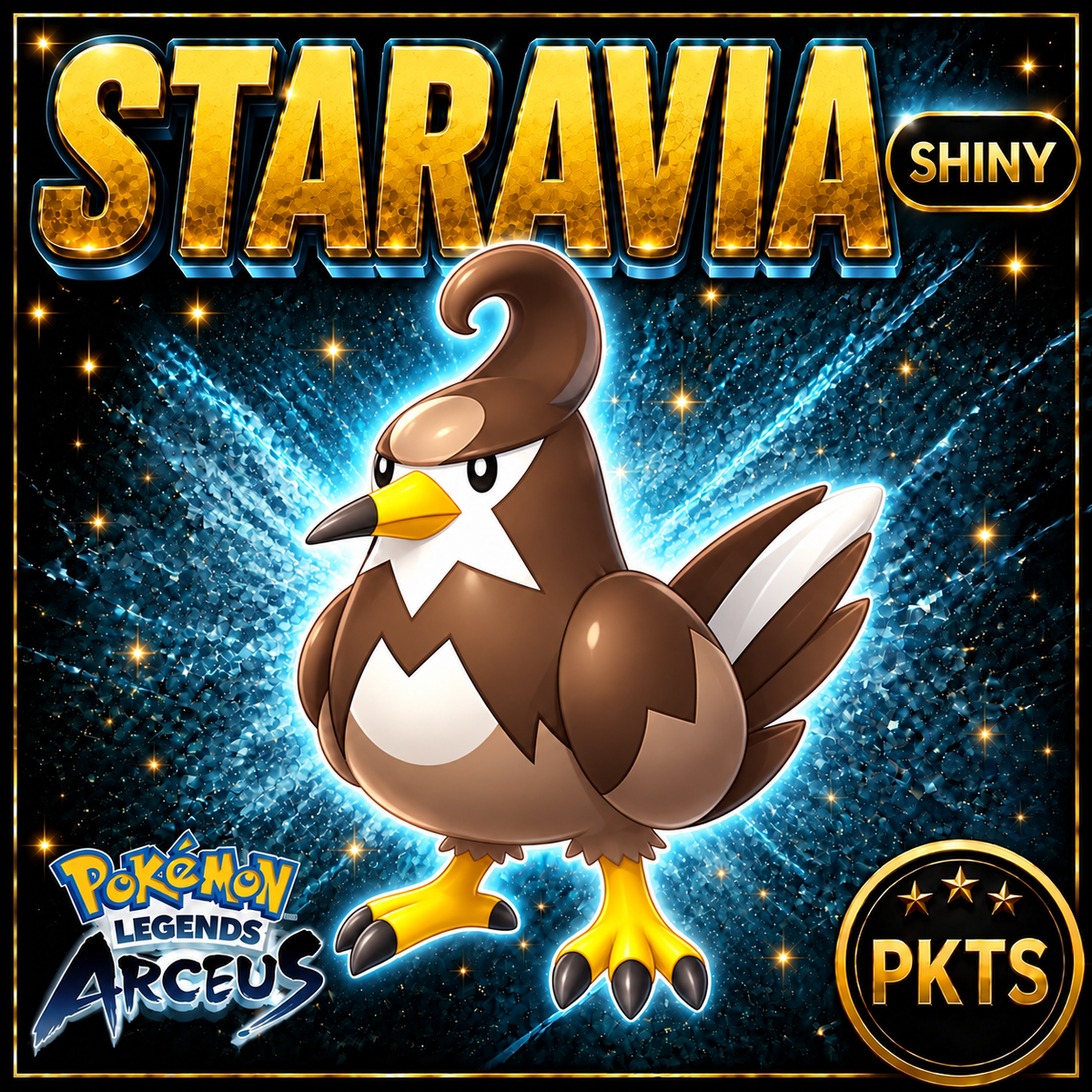 Shiny Alpha Staravia Pokémon Legends Arceus - PKTS