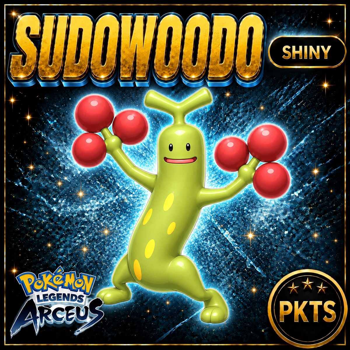 Shiny Alpha Sudowoodo Pokémon Legends Arceus - PKTS