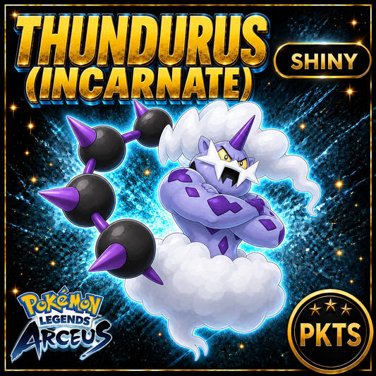 Shiny Thundurus (Incarnate) Pokémon Legends Arceus - PKTS