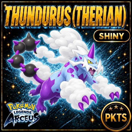 Shiny Thundurus (Therian) Pokémon Legends Arceus - PKTS