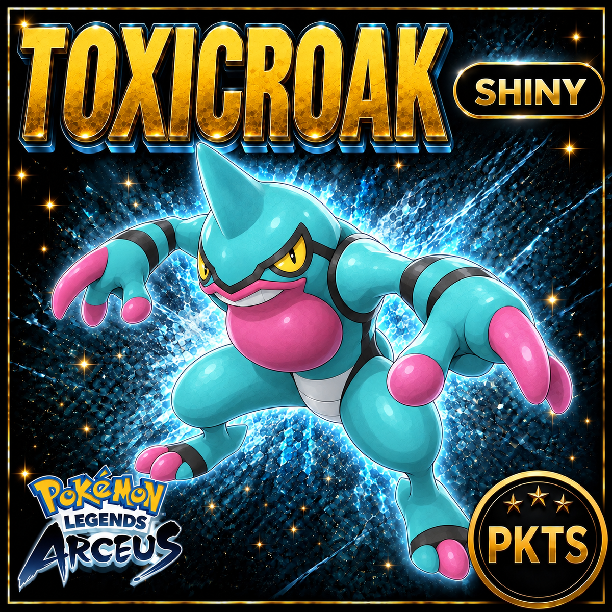 Shiny Alpha Toxicroak Pokémon Legends Arceus - PKTS