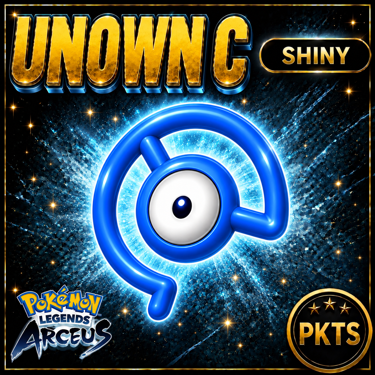Shiny Alpha Unown C Pokémon Legends Arceus - PKTS