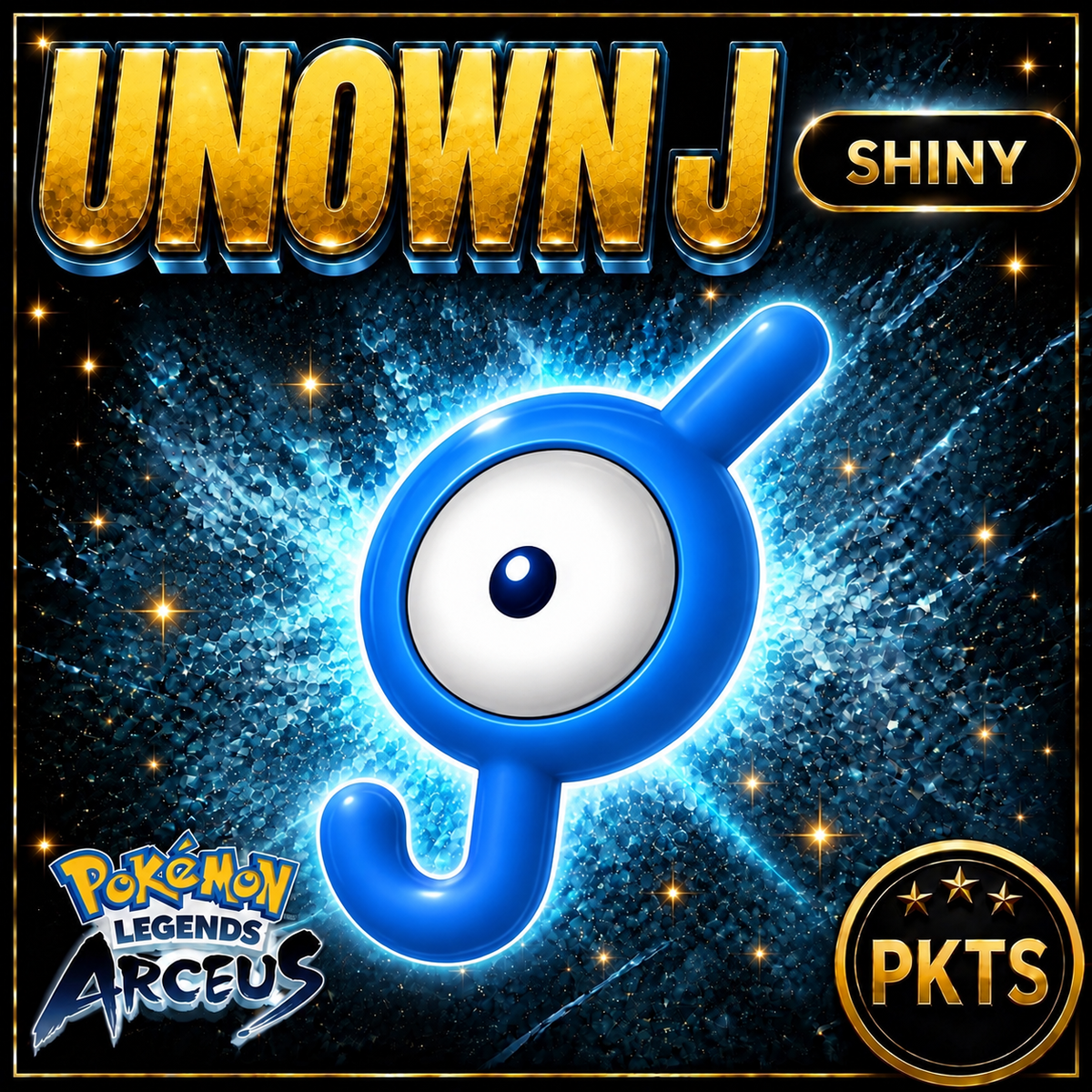 Shiny Alpha Unown J Pokémon Legends Arceus - PKTS