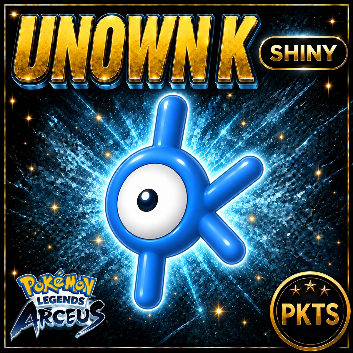 Shiny Alpha Unown K Pokémon Legends Arceus - PKTS