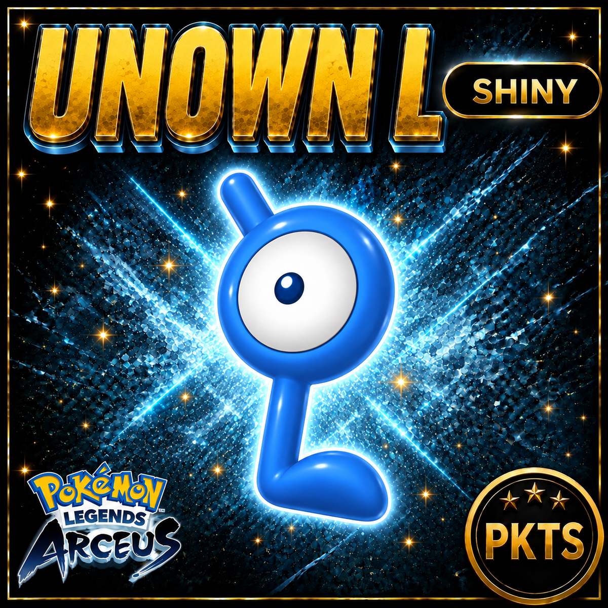 Shiny Alpha Unown L Pokémon Legends Arceus - PKTS